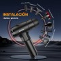 AERLANG Pistola de Masaje Muscular, Pistola Masajeadora Muscular Eléctrica Masajeador de Músculos de,Seis Cabezales Ajustables