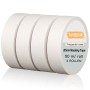Taiyeestar 4 rollos de cinta adhesiva de pintor, 20 mm x 50 m, color blanco, cinta adhesiva para pintor, cinta adhesiva de
