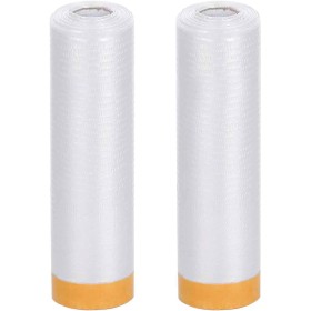 Lichi Paquete de 2 rollos de plástico para polvo autoadhesivos, láminas transparentes para decoración, película de