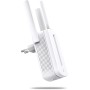 MERCUSYS MW300RE - Repetidor Wi-Fi N300Mbps, Dos potentes antenas externas, amplificador, Indicador de señal inteligente, WPS,