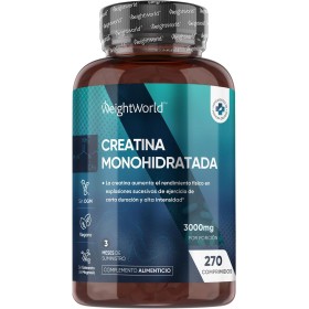 Creatina Monohidratada 3000mg, 270 Comprimidos, 3 Meses de Suministro - Suplemento Deportivo Apto para Veganos, 3 Comprimidos al
