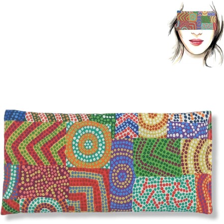 Almohada para los ojos "Barcelona" | Semillas de Lavanda y arroz | Yoga, Meditación, Relajación, descanso de ojos...