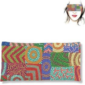 Almohada para los ojos "Barcelona" | Semillas de Lavanda y arroz | Yoga, Meditación, Relajación, descanso de ojos...
