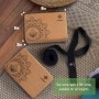 Overmont Baldosas de Yoga de Corcho，2 Yoga Block Natural Ecológico,con correas para yoga, pilates, fitness en general y