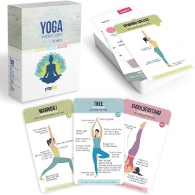 Merka Tarjetas De Posturas De Yoga: Accesorios de Yoga para Principiantes y Maestros, baraja de 50 Tarjetas de Yoga para