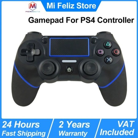 Mando inalámbrico Bluetooth para PS4 y PC, controlador de doble vibrac