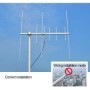 Antena Yagi de doble banda, antena de 2m, 70cm, VHF, UHF, alta gananci