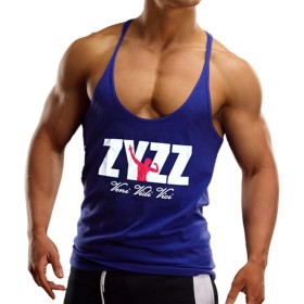 Muscle Alive Hombres Culturismo zyzz Tanque de la Manera Tapas del algodón elástico