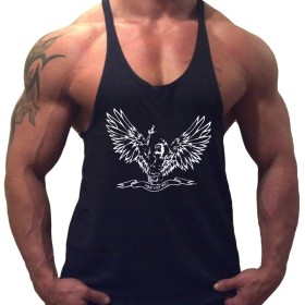 Muscle Alive Hombres Culturismo zyzz Tanque de la Manera Tapas del algodón elástico
