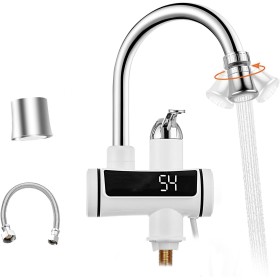 HOGART Calentador de Agua Eléctrico Instantaneo 230 V para Cocina, Jardín, Baño, Caravana, Camper, Grifo Eléctrico Agua