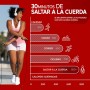 Comba Crossfit PORTENTUM con Mangos de Espuma Ergonómicos, Comba de Saltar de Longitud Ajustable y Rodamientos Rápidos - Ideal