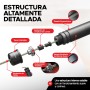 Comba Crossfit PORTENTUM con Mangos de Espuma Ergonómicos, Comba de Saltar de Longitud Ajustable y Rodamientos Rápidos - Ideal