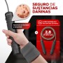Comba Crossfit PORTENTUM con Mangos de Espuma Ergonómicos, Comba de Saltar de Longitud Ajustable y Rodamientos Rápidos - Ideal