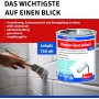Baufan Pintura especial para azulejos 3 en 1, color blanco satinado mate, pintura para azulejos de baño, cocina y sala de estar
