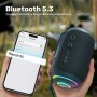 RIENOK S4 Altavoz Bluetooth Portátil Bluetooth 5.3 Potente Impermeable IPX7 Pequeño Inalámbrica Emparejamiento Estéreo Apoya