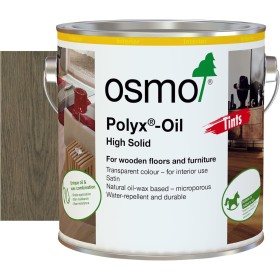 Osmo Polyx® - Medidor de tintes de aceite, aceite de cera dura 3074, acabado satinado grafito, 125 ml, aceite de madera duradero