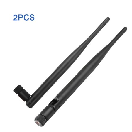 2 psc 2,4 GHz antena WiFi inalámbrica 6dBi SMA conector macho antena W
