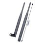 2 psc 2,4 GHz antena WiFi inalámbrica 6dBi SMA conector macho antena W