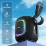 RIENOK S2 Altavoz Bluetooth Portátil Bluetooth 5.3 Potente Pequeño Impermeable con Radio FM Emparejamiento Estéreo Apoya Tarjeta