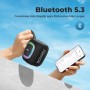 RIENOK S2 Altavoz Bluetooth Portátil Bluetooth 5.3 Potente Pequeño Impermeable con Radio FM Emparejamiento Estéreo Apoya Tarjeta