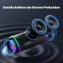RIENOK S6 Altavoz Bluetooth Portátil Bluetooth 5.3 Potente Luces RGB Inalámbrica Emparejamiento Estéreo Apoya 128G Tarjeta TF