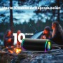 RIENOK S6 Altavoz Bluetooth Portátil Bluetooth 5.3 Potente Luces RGB Inalámbrica Emparejamiento Estéreo Apoya 128G Tarjeta TF