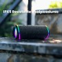 RIENOK S6 Altavoz Bluetooth Portátil Bluetooth 5.3 Potente Luces RGB Inalámbrica Emparejamiento Estéreo Apoya 128G Tarjeta TF