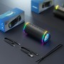RIENOK S6 Altavoz Bluetooth Portátil Bluetooth 5.3 Potente Luces RGB Inalámbrica Emparejamiento Estéreo Apoya 128G Tarjeta TF