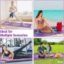 MoKo Manta de Yoga, [69,5x189cm] Toalla de Yoga Antideslizante de Poliéster y Nylon con Bolsillos de Esquina para Colchonetas,