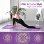 MoKo Manta de Yoga, [69,5x189cm] Toalla de Yoga Antideslizante de Poliéster y Nylon con Bolsillos de Esquina para Colchonetas,