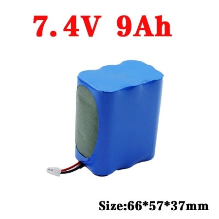 Paquete de batería de iones de litio 3,7 V 7,4 V 12V 3Ah/6Ah/9Ah/12Ah 
