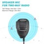 Micrófono hombro altavoz walkie talkie para baofeng jamón radio MIC bf
