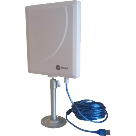 Antena Wifi largo alcance 36dbi 10 metros cable 2w USB con 10 metros de cable baja pérdida de señal