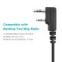 Micrófono hombro altavoz walkie talkie para baofeng jamón radio MIC bf