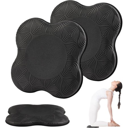 VMUTGA 2 Piezas Almohadilla Rodillera Yoga, 20 x 20 cm Esterilla Yoga Antideslizante Esterilla Fitness Colchonetas Cojín