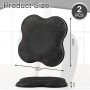 VMUTGA 2 Piezas Almohadilla Rodillera Yoga, 20 x 20 cm Esterilla Yoga Antideslizante Esterilla Fitness Colchonetas Cojín