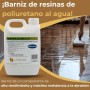 LYSSOLEN - Barniz de Poliuretano para Suelos de Madera al Agua de Un Componente - Protección y Durabilidad Superior - Resalta la