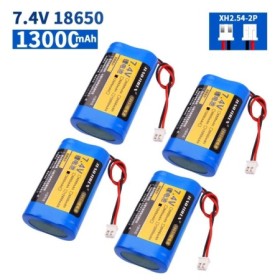 XH2.54 enchufe 7,4 V 13000mah 18650 batería recargable de iones de lit
