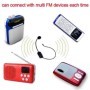 Micrófono inalámbrico FM portátil para megáfono, Radio, altavoz, enseñ