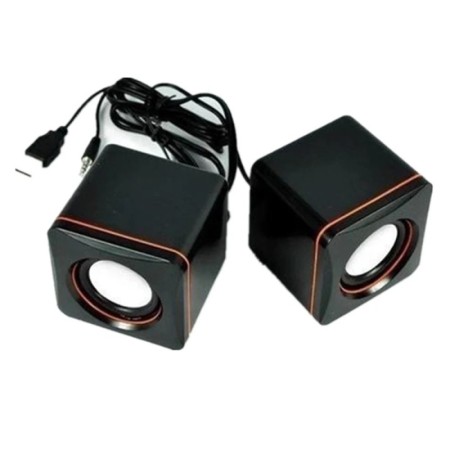 PC Pequeño Altavoz Estéreo Portátil de Escritorio Caja de Sonido Del A