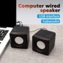 PC Pequeño Altavoz Estéreo Portátil de Escritorio Caja de Sonido Del A