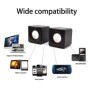 PC Pequeño Altavoz Estéreo Portátil de Escritorio Caja de Sonido Del A