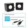 PC Pequeño Altavoz Estéreo Portátil de Escritorio Caja de Sonido Del A