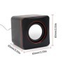 PC Pequeño Altavoz Estéreo Portátil de Escritorio Caja de Sonido Del A