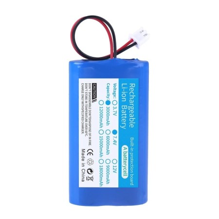 1 Uds 7,4 V 3000mah 18650 batería recargable de iones de litio con enc
