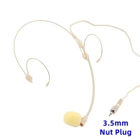 Micrófono con cable montado en la cabeza de Color de piel para amplifi
