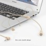 Micrófono con cable montado en la cabeza de Color de piel para amplifi