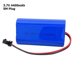 Batería de litio recargable para megáfono, 3,7 V, 18650, 4400mAh, Plac