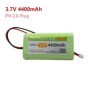 Batería de litio recargable para megáfono, 3,7 V, 18650, 4400mAh, Plac