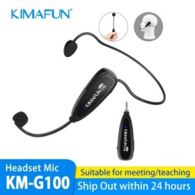 KIMAFUN-micrófono inalámbrico 2,4G para megáfono, auriculares de voz, 